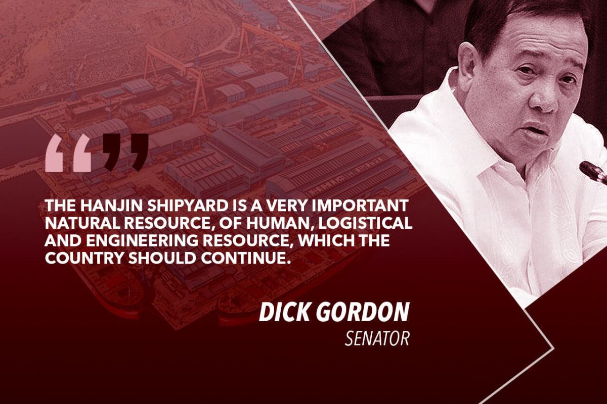 GOV’T SHOULD PARTNER WITH LOCAL TAIPANS, KOREAN INVESTORS AND TAKE OVER HANJIN – GORDON