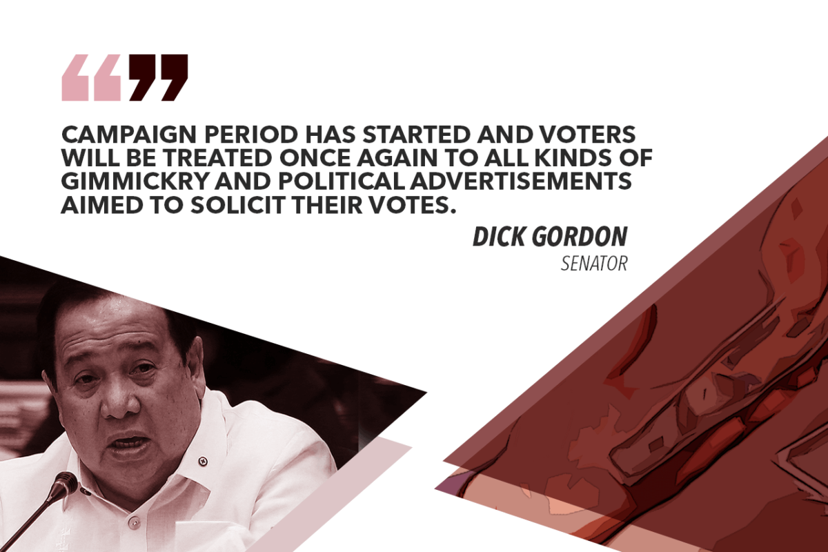 GO BEYOND GIMMICKRY, POLITICAL ADS WHEN CHOOSING LEADERS – GORDON