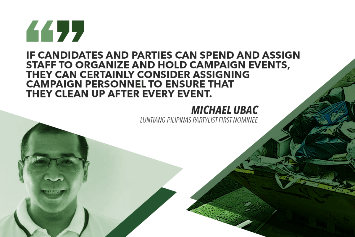 KEEP THE ELECTION CAMPAIGN ‘CLEAN AND GREEN’ – LUNTIAN PARTYLIST
