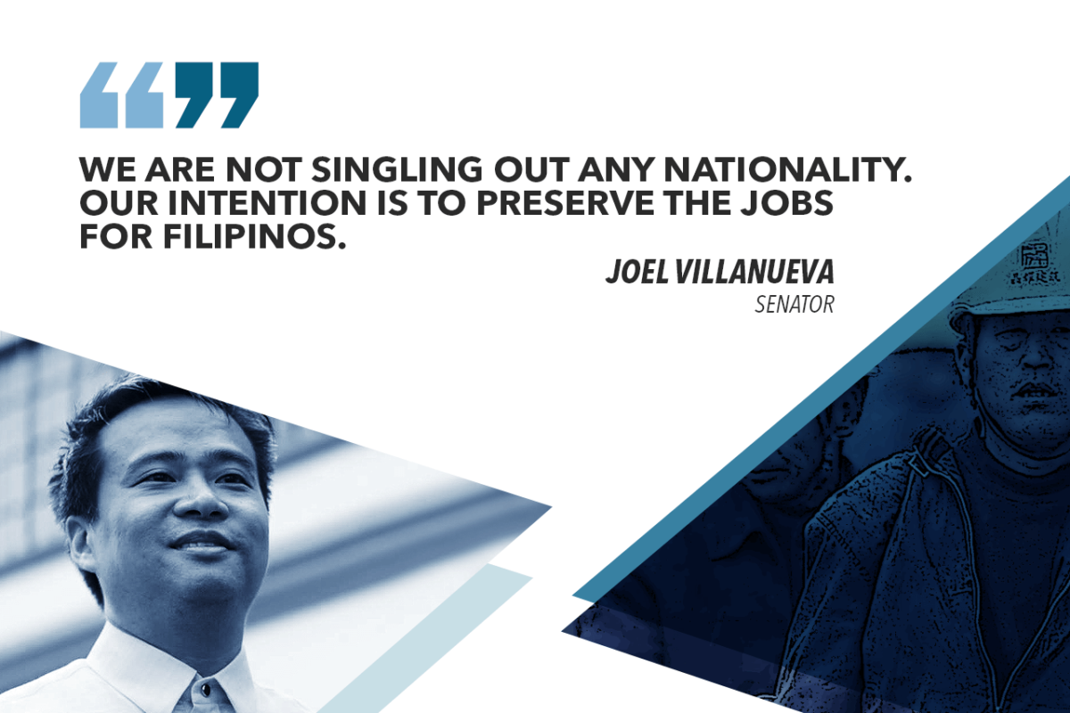 9 OF 10 ARRESTED ILLEGAL FOREIGN WORKERS ARE CHINESE NATIONALS – VILLANUEVA
