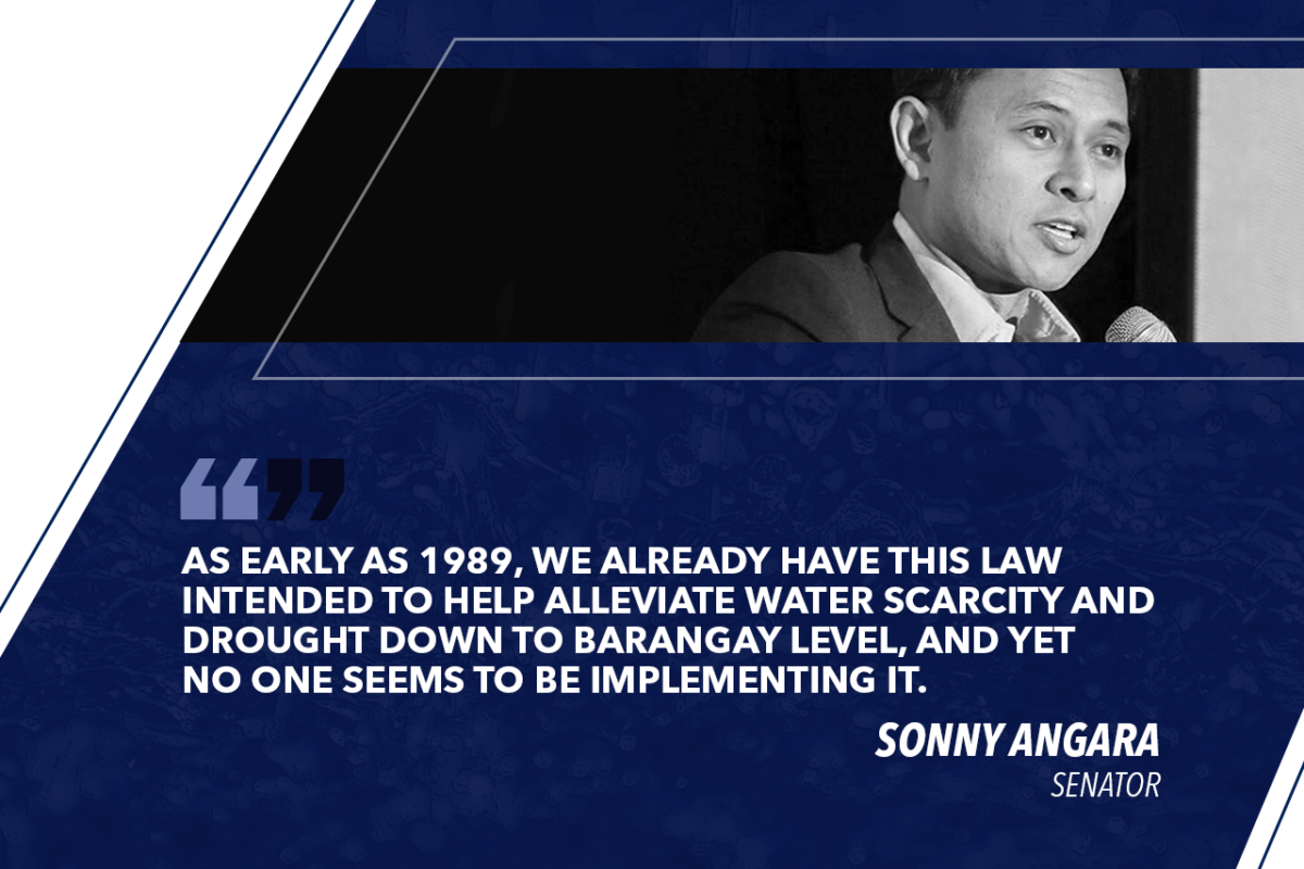 ENFORCE RAIN WATER COLLECTION LAW – ANGARA