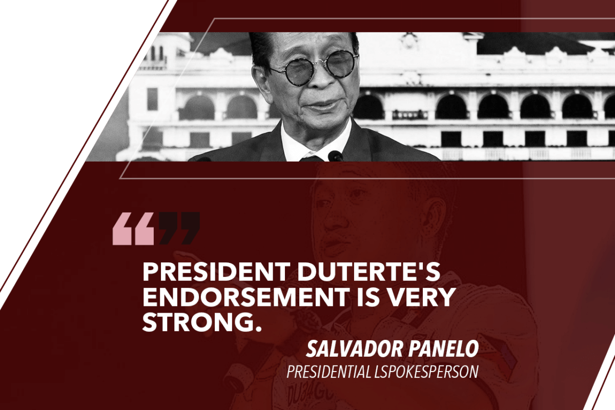 BONG GO’S SURGE TO TOP 3 IS NOT SURPRISING – PANELO