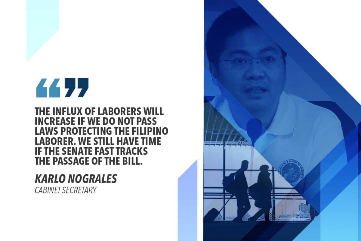 SENATE SHOULD PRIORITIZE BILL REGULATING FOREIGN WORKERS – NOGRALES