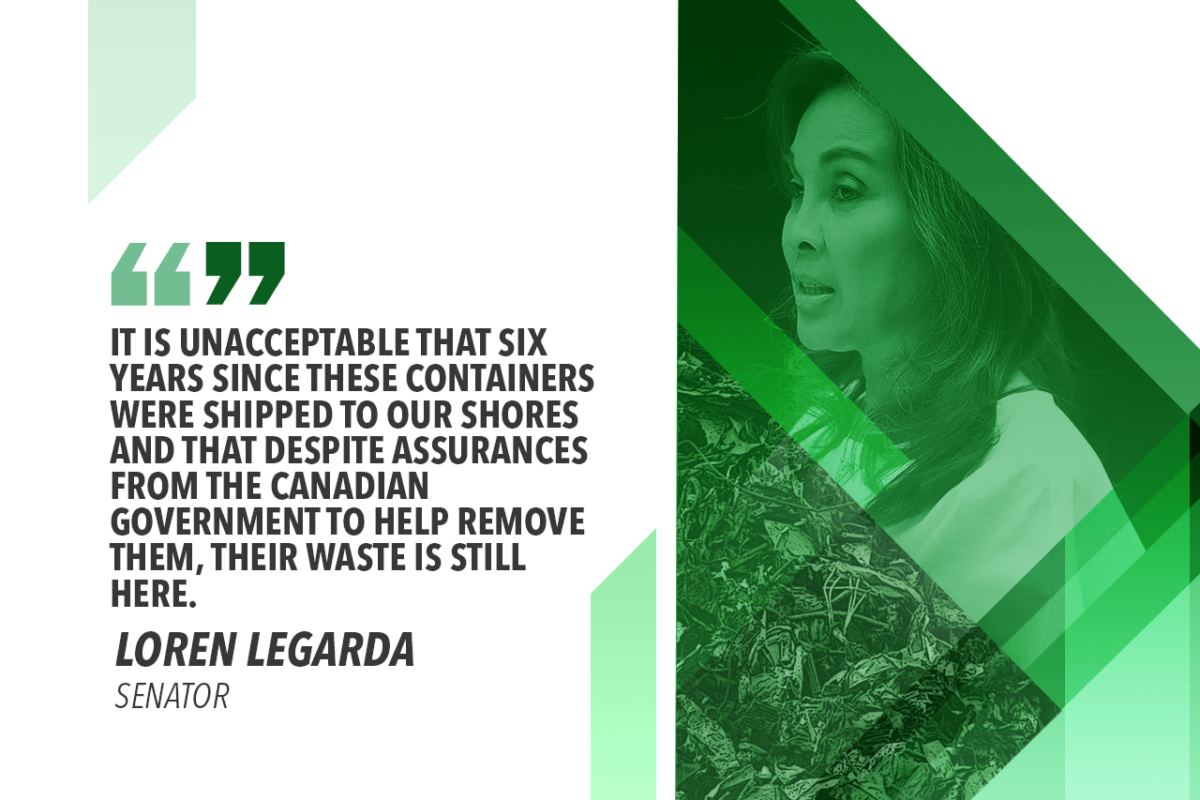 LEGARDA COMMENDS GOVT’S STRONG RESOLVE VS CANADA TRASH DUMP IN PH