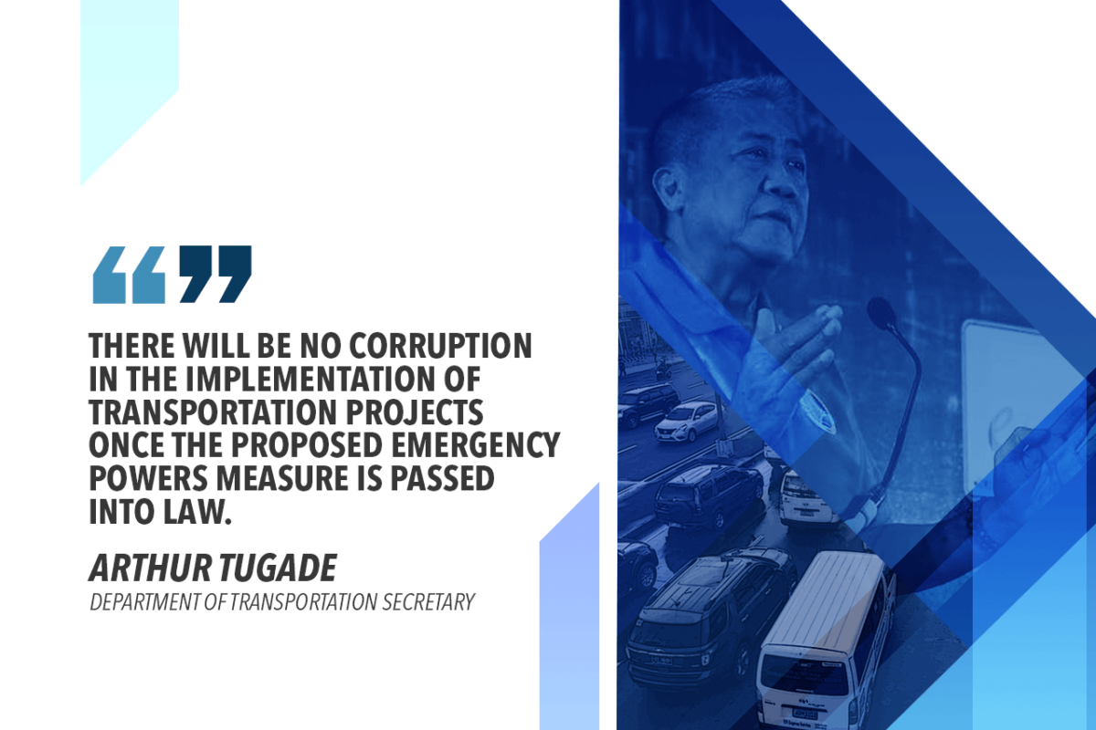 DOTr SUPPORTS TOLENTINO IN REFILING EMERGENCY POWERS MEASURE TO SOLVE TRAFFIC WOES – TUGADE