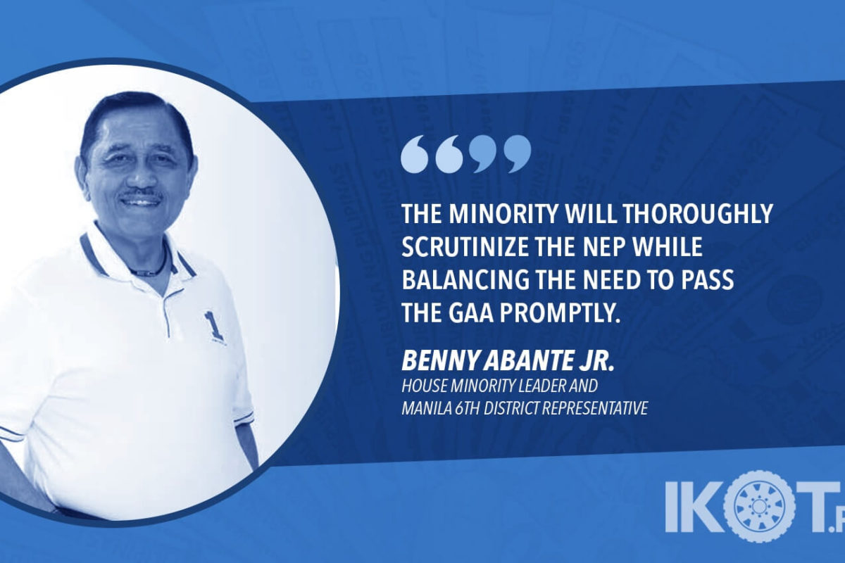 MINORITY TO BALANCE NEED TO PASS NATIONAL BUDGET ON TIME WITH DUTY TO SCRUTINIZE ITS PROVISIONS — ABANTE