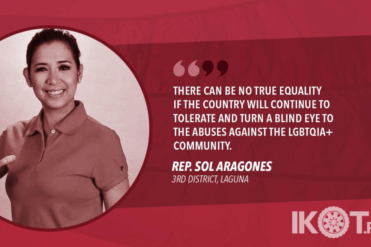 DIEZ CASE HIGHLIGHTS NEED FOR SOGIE LAW, LGBTQIA+ INFO DRIVE — ARAGONES