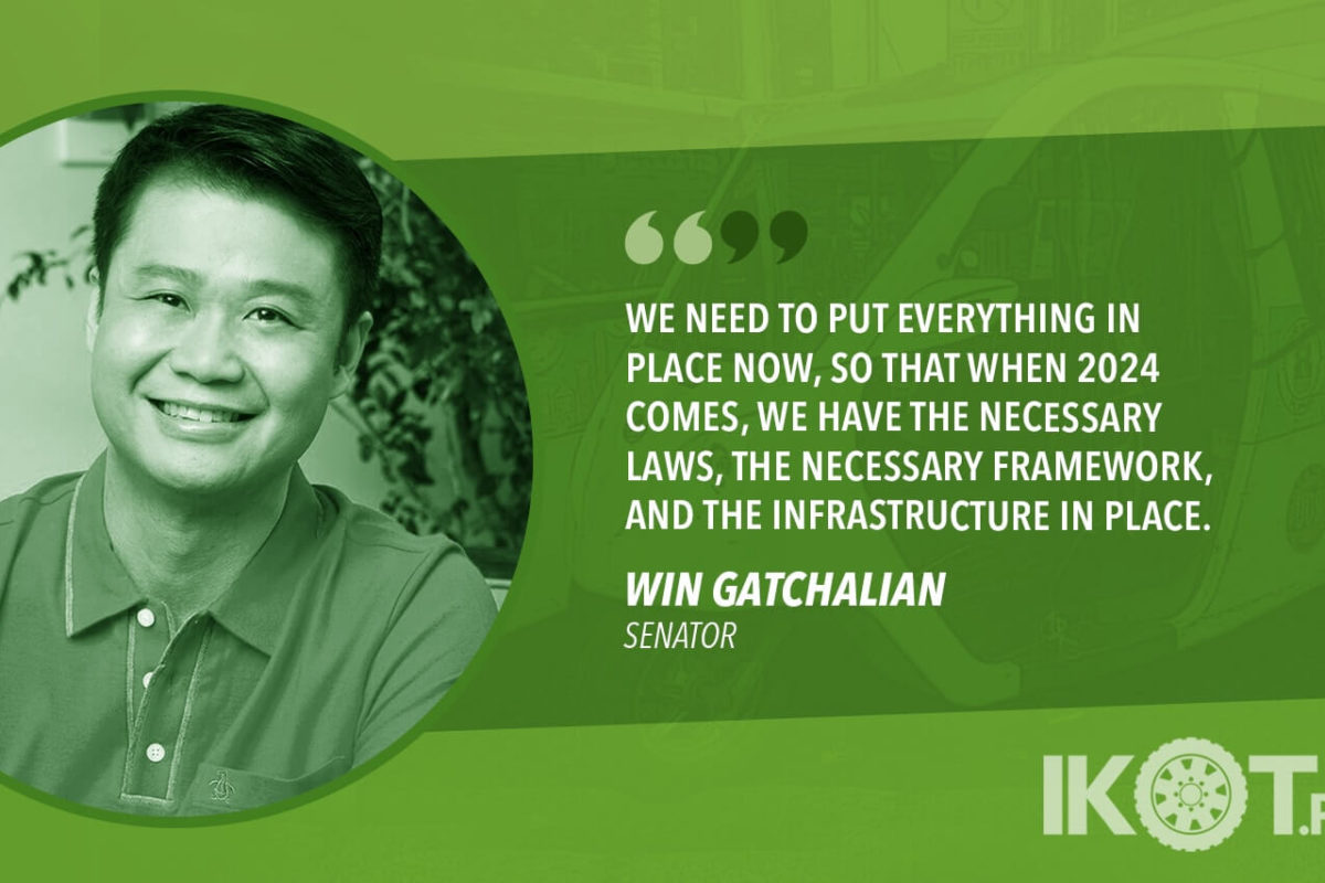 PH NEEDS SUSTAINABLE E-VEHICLE ECOSYSTEM BY 2024 – GATCHALIAN
