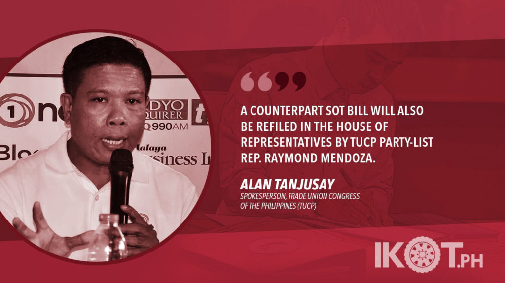 WE THANK SENATOR VILLANUEVA FOR REFILING THE ANTIENDO BILL TUCP