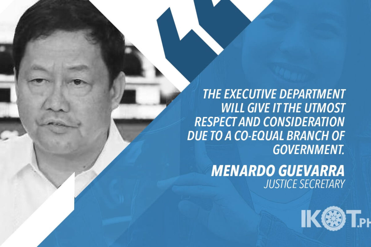 DOJ TO STUDY PIMENTEL’S PERSONA NON GRATA RESOLUTION VS ANGKAS CEO – GUEVARRA
