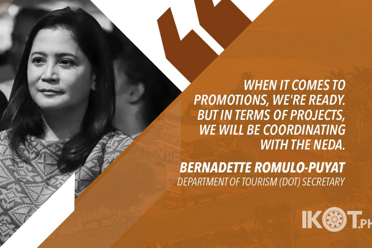 DOT TO HELP IN RECOVERY OF TAAL-AFFECTED TOURISM ESTABLISHMENTS – ROMULO-PUYAT