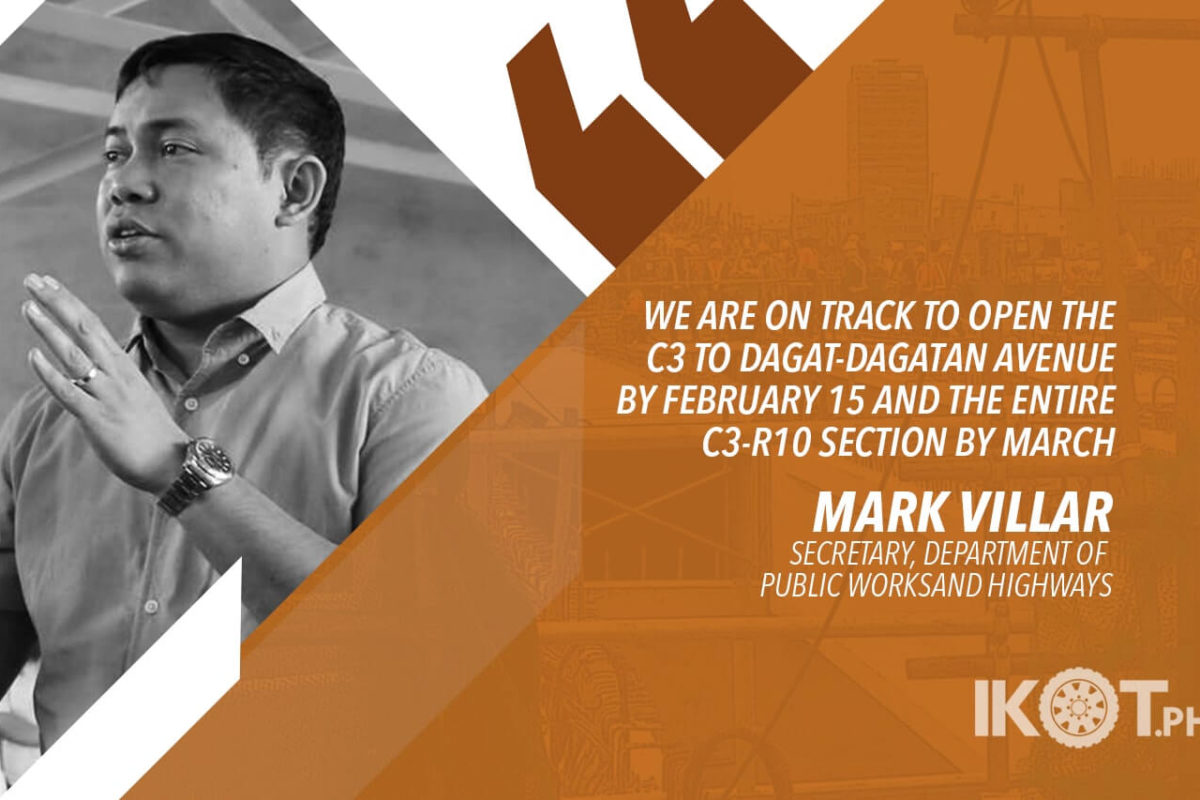 NLEX HARBOR LINK TO OPEN IN FEBRUARY – VILLAR
