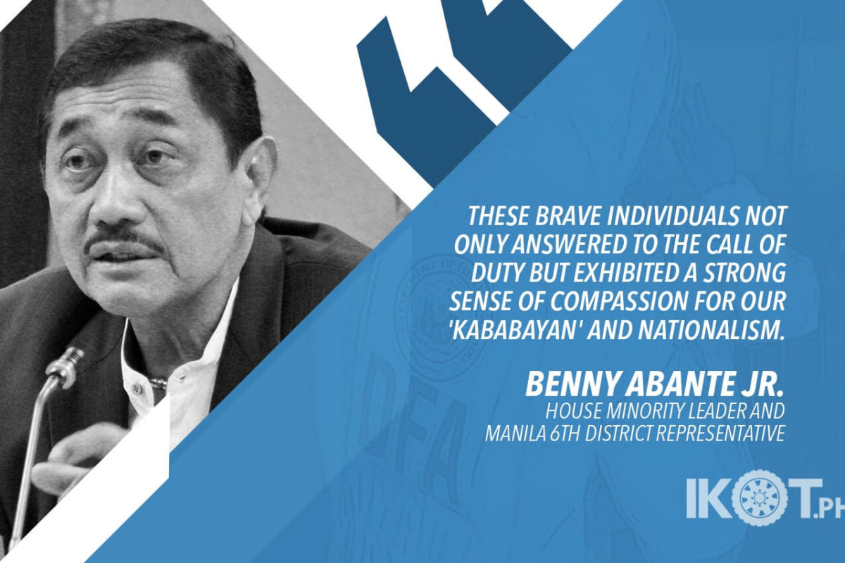 HOUSE COMMENDS PH TEAM FOR BRINGING HOME FILIPINOS FROM WUHAN – ABANTE