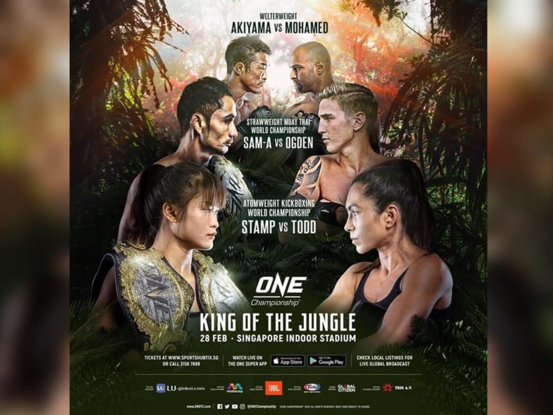 ONE ‘KING OF THE JUNGLE’ IN SINGAPORE NOW A ‘FOR BROADCAST ONLY’ EVENT