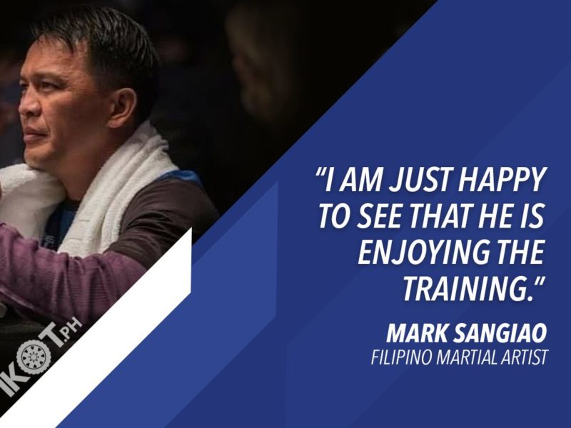 MARK AND JHANLO SANGIAO – LEGENDARY FILIPINO MARTIAL ARTIST PLEASED WITH SON’S PROGRESS