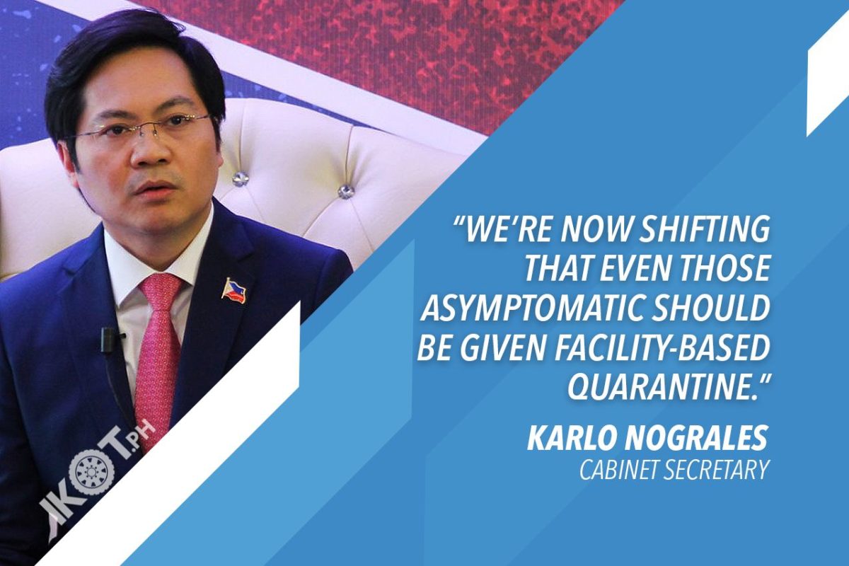 GOV’T DISCOURAGES HOME QUARANTINE FOR COVID-19 PATIENTS – NOGRALES