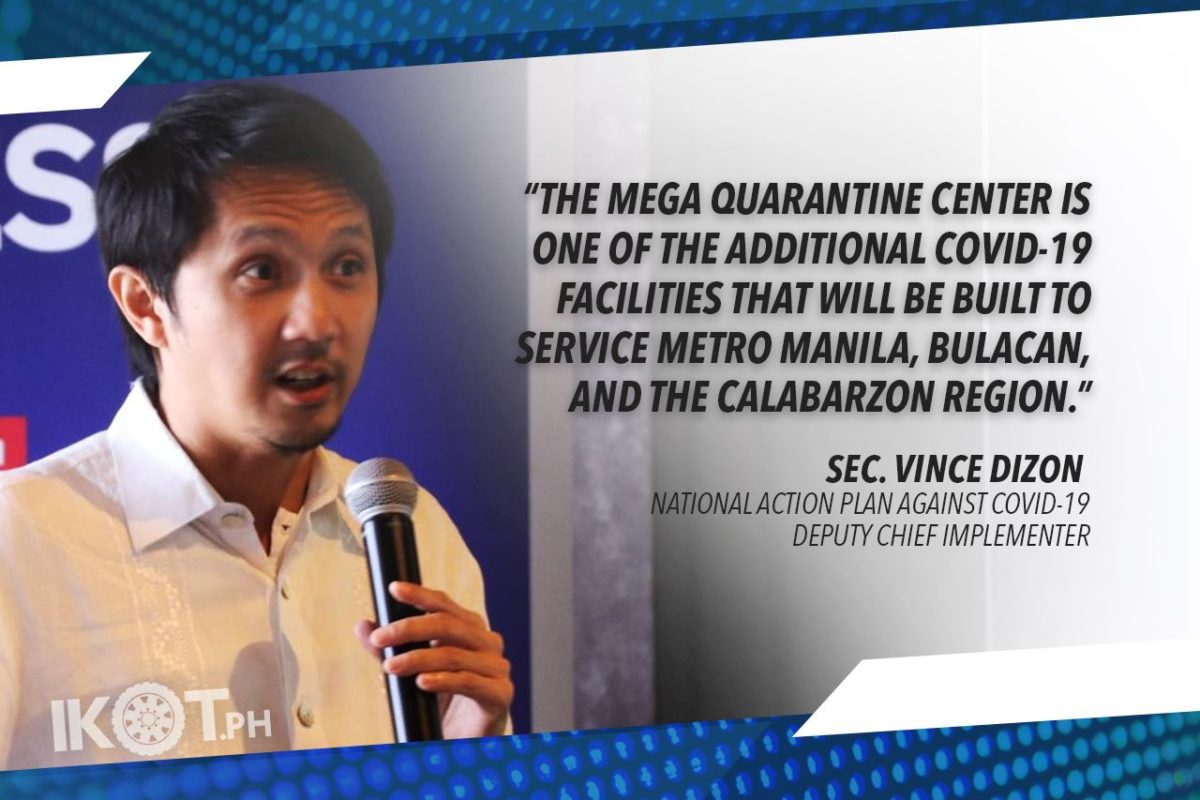 BIGGEST NCR COVID-19 QUARANTINE FACILITY TO OPEN ON AUG. 25 – DIZON
