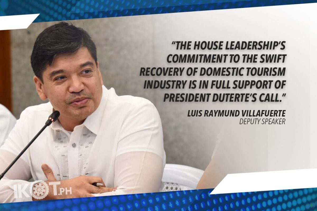 HOUSE LEADERSHIP COMMITS FULL SUPPORT TO TOURISM RECOVERY—VILLAFUERTE