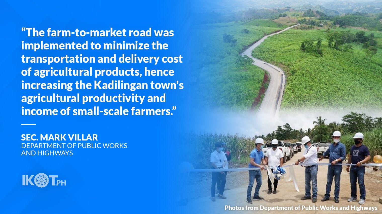 FARMTOMARKET ROAD IN BUKIDNON FINISHED VILLAR — IKOT.PH