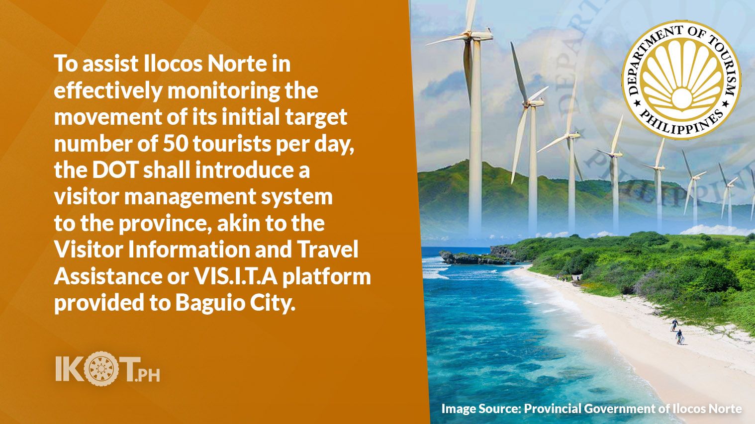 ILOCOS NORTE REOPENS TO TOURISTS ON OCT. 15 DOT — IKOT.PH