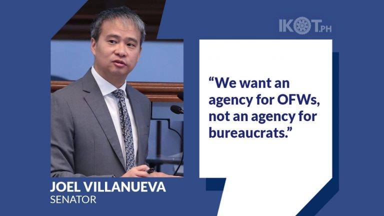 SENATE RESUMES WORK ON OFW DEPT BILL - VILLANUEVA — IKOT.PH