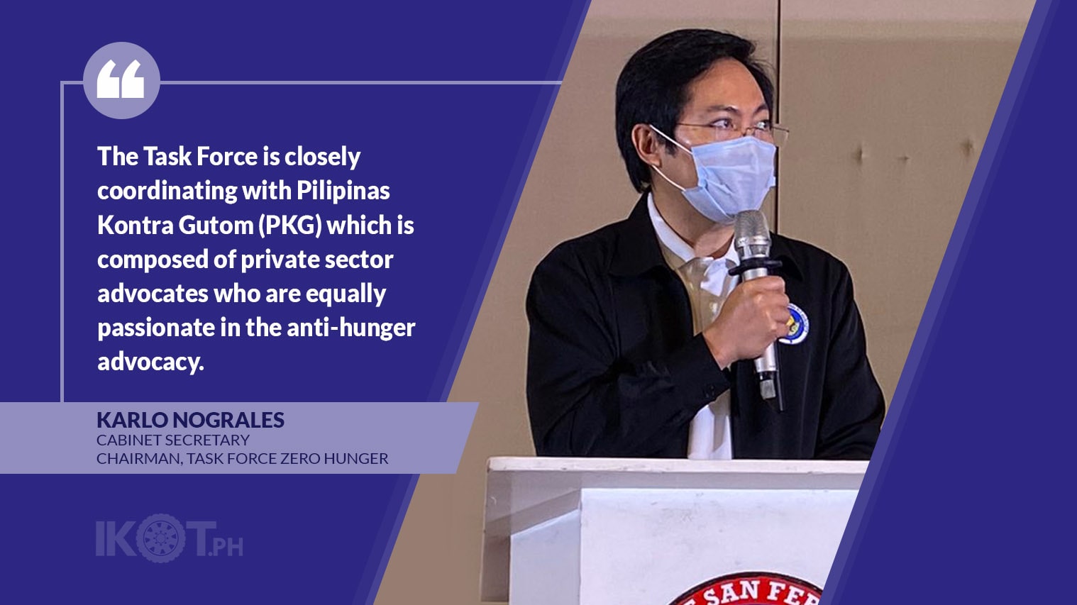 NOGRALES CITES GAINS OF GOV’T’S FIGHT VS HUNGER — IKOT.PH