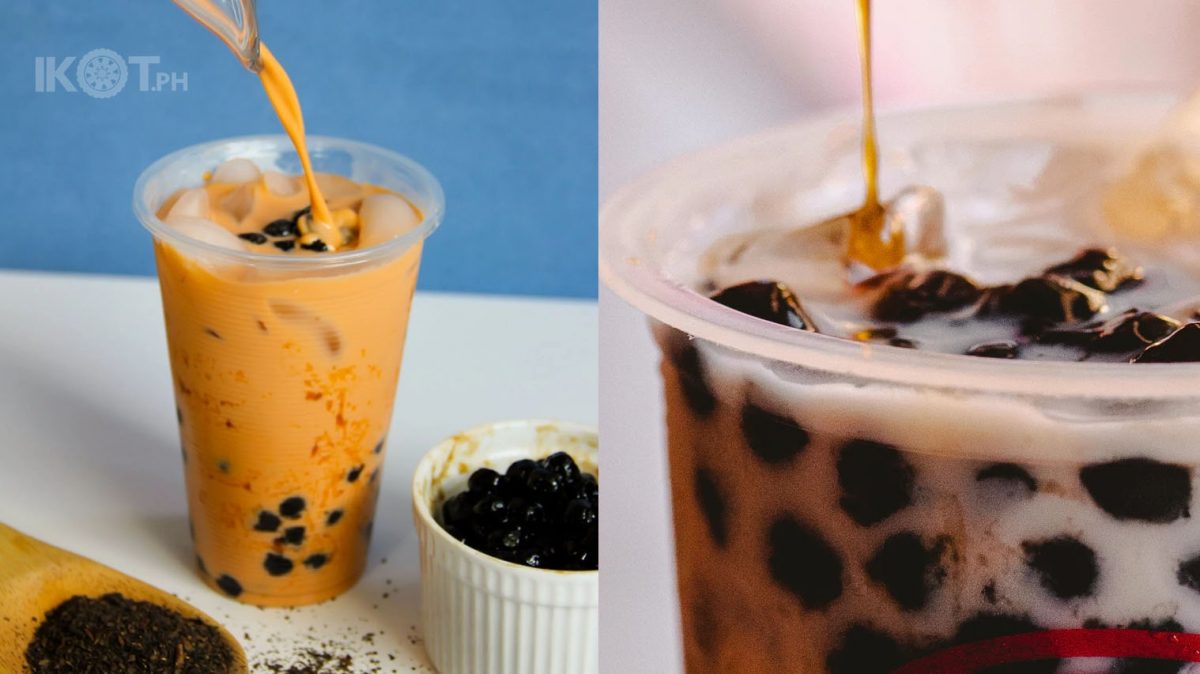 photo of bubble milk tea