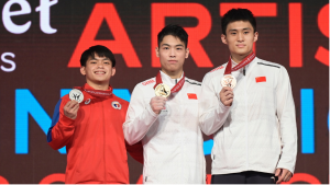 Carlos Yulo wins silver for Parallel bars