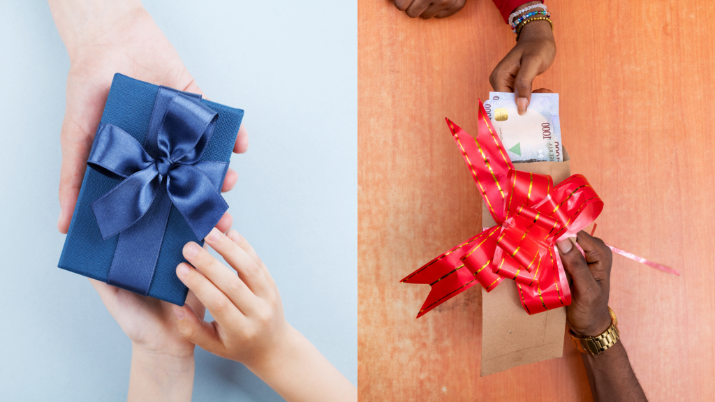 buying a gift vs giving cash