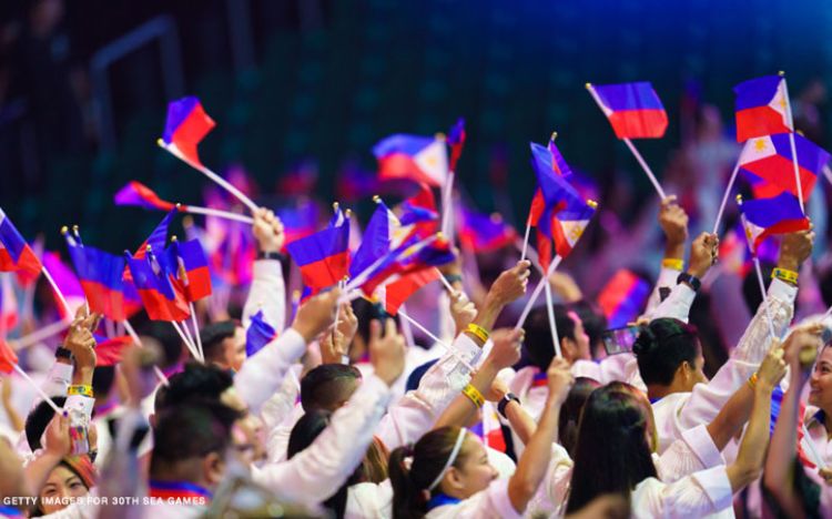 Philippine delegates during SEA games