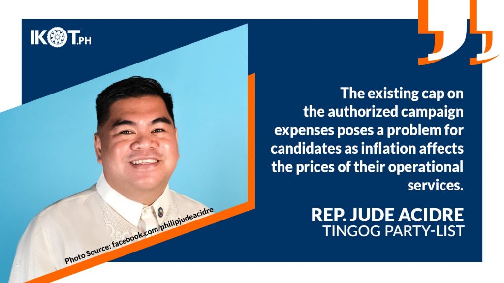 BILL ON HIGHER CAMPAIGN EXPENSE CAP GETS HOUSE OK — IKOT.PH