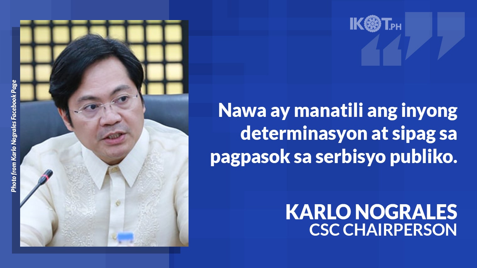 57,683 PASSERS IN CSC MARCH EXAM NOGRALES — IKOT.PH