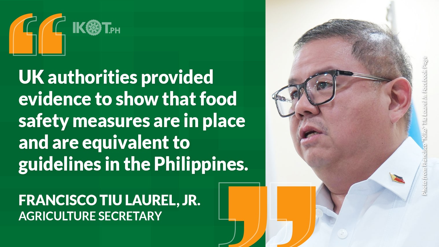 DA LIFTS BAN ON LIVE CATTLE, MEAT PRODUCTS FROM UK — IKOT.PH