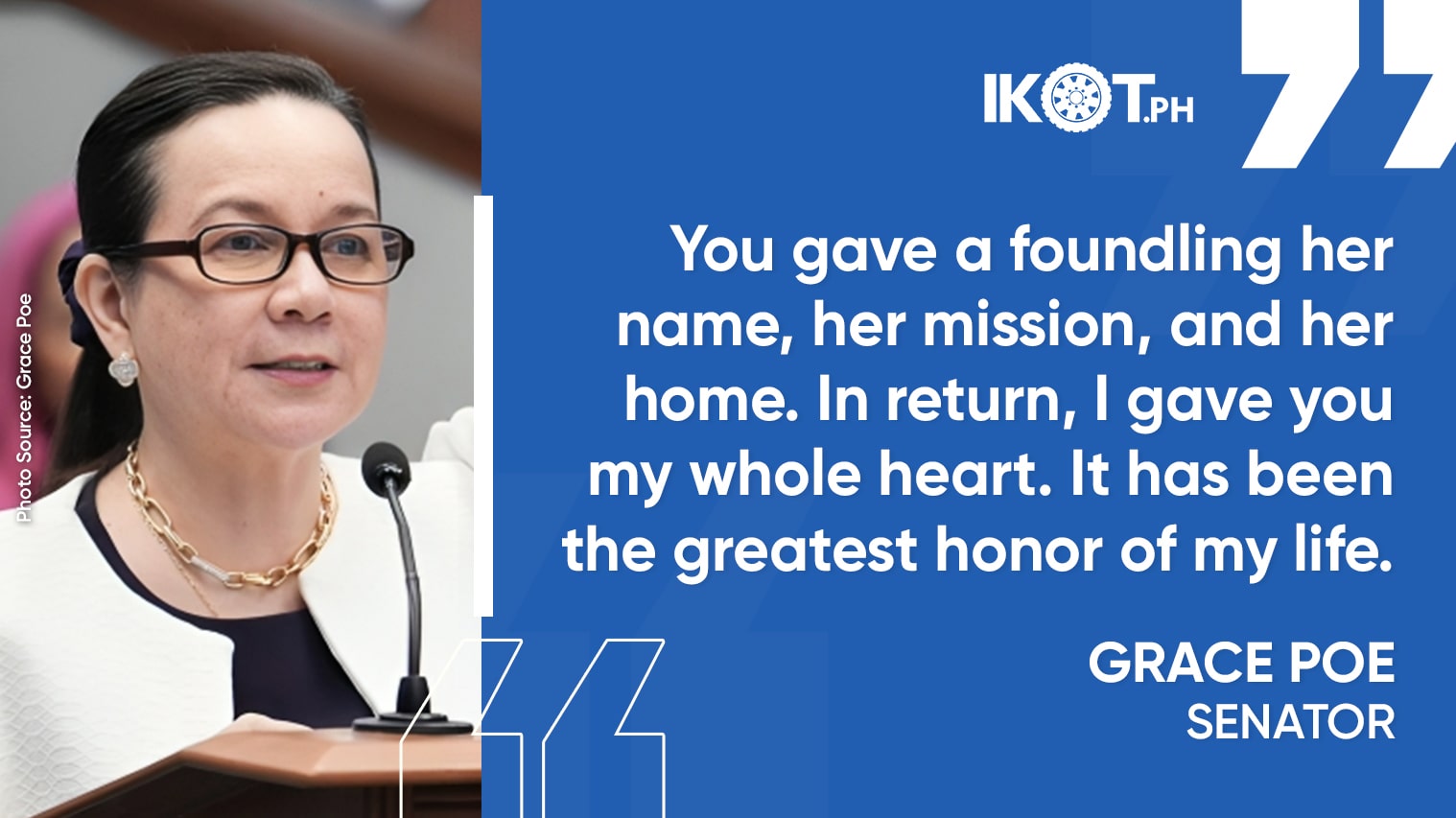 POE THANKS PINOYS FOR 12 YEARS OF SENATE SERVICE — IKOT.PH